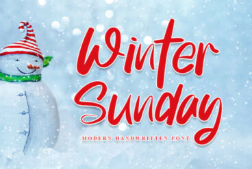 Winter Sunday Font