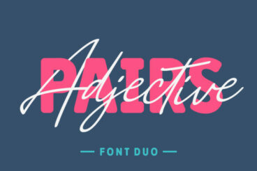 Adjective Pairs Font