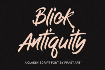 Antiquity Blick Font