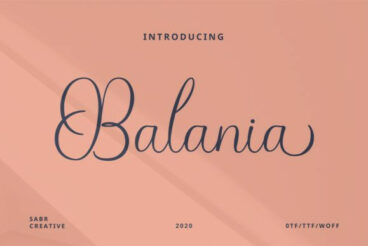 Balania Font