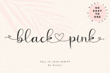 black love pink Font