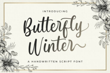 Butterfly Winter Font