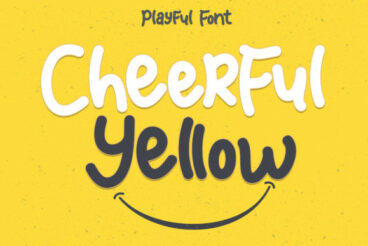 Cheerful Yellow Font