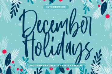 December Holidays Font