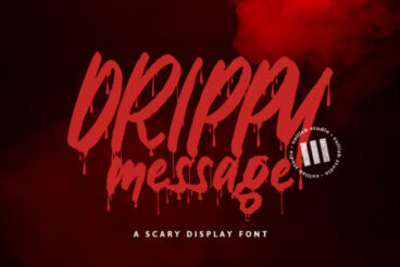 Drippy Message Font
