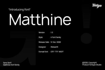 Matthine Font
