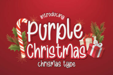Purple Christmas Font