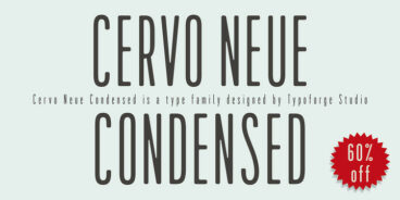 Cervo Neue Condensed  Font