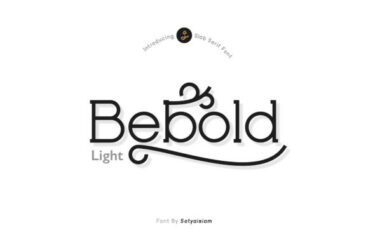 Bebold Light Font