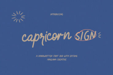 Capricorn Sign Font
