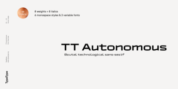 TT Autonomous  Font