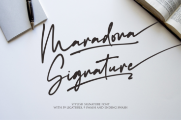 Maradona Signature Font