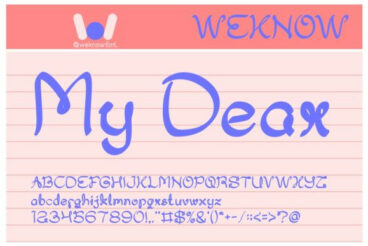 My Dear Font