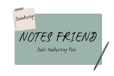 Notes Friend Font