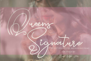 Queens Signature Font