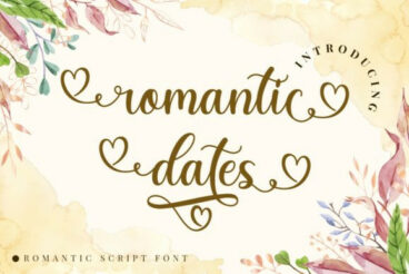 Romantic Dates Font