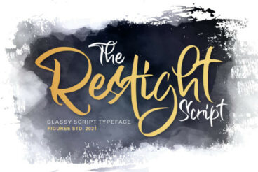 The Restight Script Font