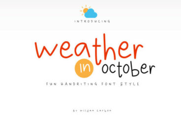 Weather in October Font