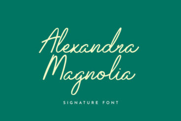 Alexandra Magnolia Font