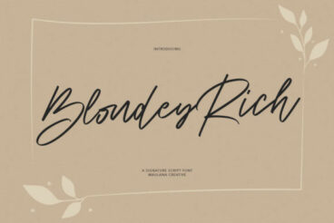 Blondey Rich Font