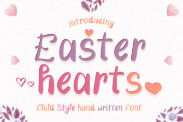 Easter Hearts Font