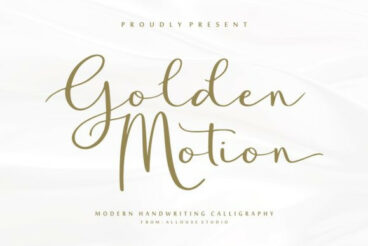 Golden Motion Font