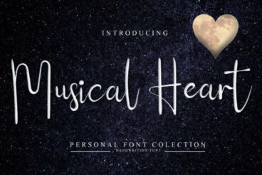 Musical Heart Font