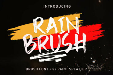 Rain Brush Font