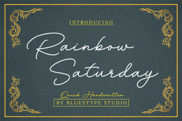 Rainbow Saturday Font