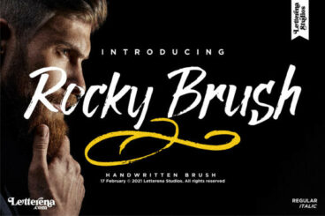 Rocky Brush Font