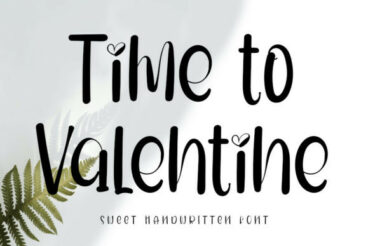 Time to Valentine Font