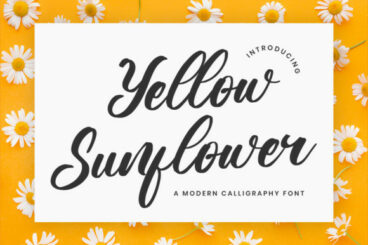 Yellow Sunflower Font