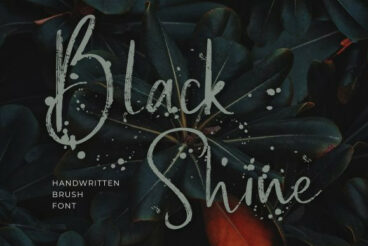 Black Shine Font