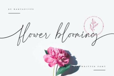 Flower Blooming Font