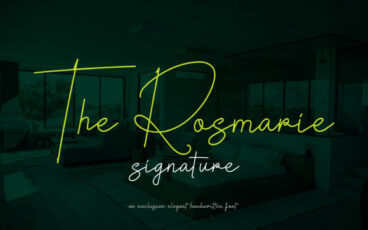 The Rosmarie Font