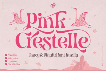 Pink Crestelle Font
