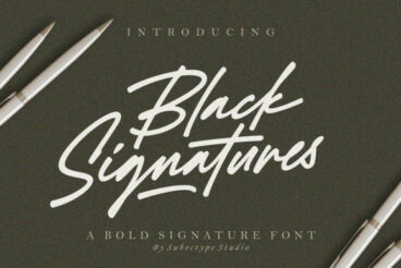 Black Signatures Font