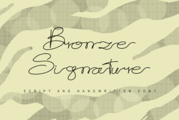 Bronze Signature Font