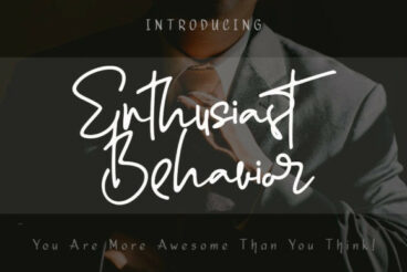 Enthusiast Behavior Font