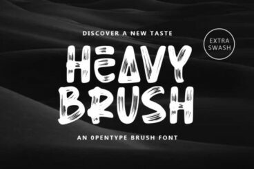 Heavy Brush Font