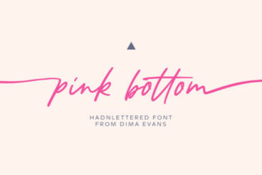 Pink Bottom Font