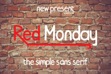 Red Monday Font