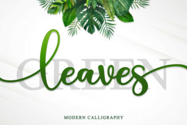 Green Leaves Font