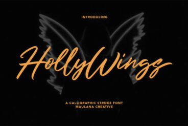 Holly Wings Font