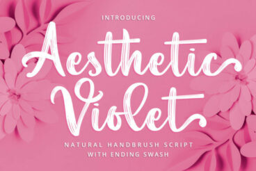 Aesthetic Violet Font