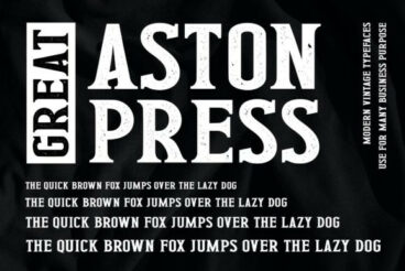 Great Aston Press Font