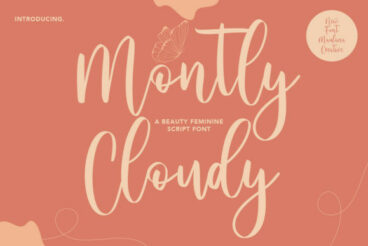 Montly Cloudy Font