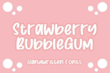 Strawberry Bubblegum Font