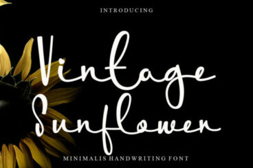 Vintage Sunflower Font