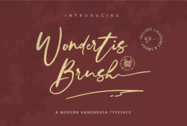 Wondertis Brush Font